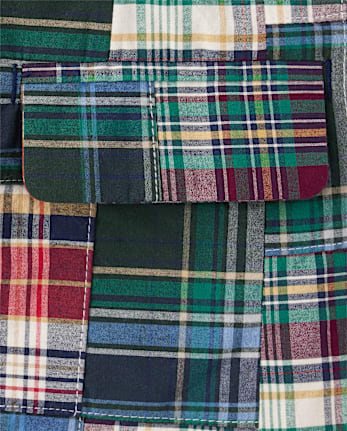 Kids Plaid Madras Poplin Blazer - Campus Cuties