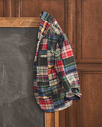 Blazer en popeline Madras à carreaux pour enfant - Campus Cuties