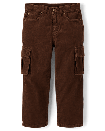 Kids Corduroy Baggy Cargo Pants - Little Essentials