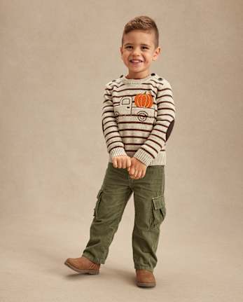 Kids Corduroy Baggy Cargo Pants - Little Essentials
