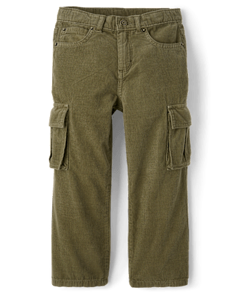 Kids Corduroy Baggy Cargo Pants - Little Essentials