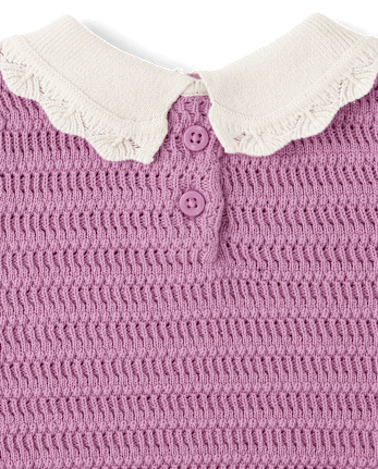 Girls Crochet Peter Pan Sweater - Magical Meadows