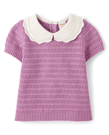 Girls Crochet Peter Pan Sweater - Magical Meadows