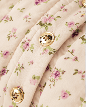 Girls Floral Quilted Jacket - Magical Meadows