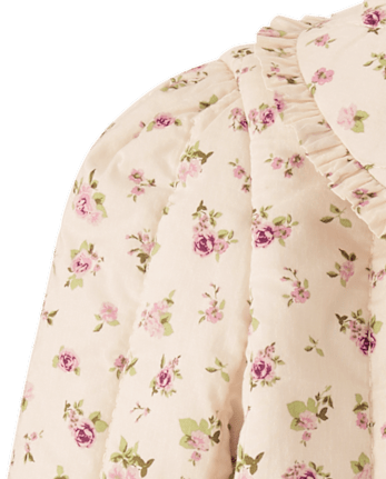 Veste matelassée fleurie pour fille - Magical Meadows