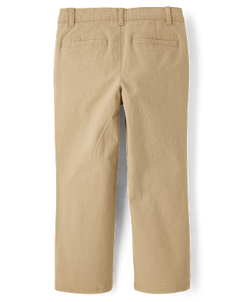 Kids Embroidered Varsity Relaxed Chino Pants - Campus Cuties