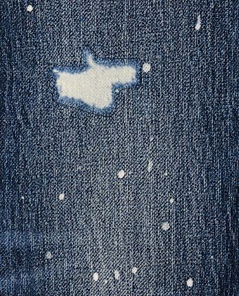 Kids Embroidered Varsity Relaxed Jeans - Campus Cuties
