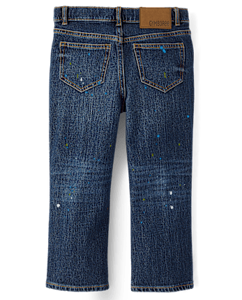 Kids Paint Splatter Baggy Jeans - Campus Cuties