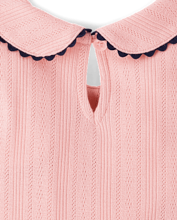 Robe tutu en pointelle brodée avec nœud pour fille - Campus Cuties