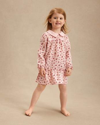Chemise de nuit fleurie à volants pour fille - Gymmies