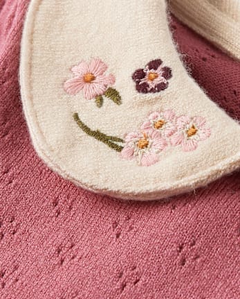 Robe pull Peter Pan en pointelle pour bébé fille - Homegrown by Gymboree