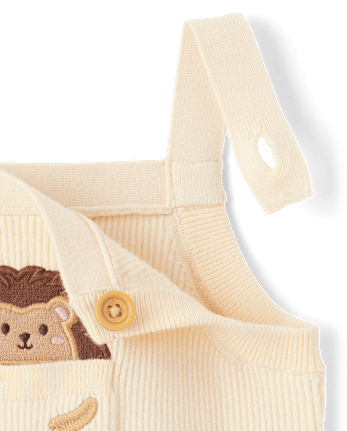 Baby Hedgehog Sweater Overalls 2-Piece Outfit Set - Homegrown by Gymboree