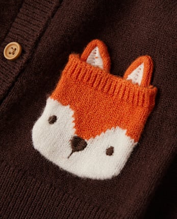Baby Fox Sweater Cardigan 3-Piece Outfit Set - Homegrown by Gymboree