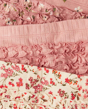 Lot de 3 leggings à volants et fleurs pour bébé fille - Homegrown by Gymboree
