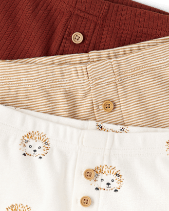 Lot de 3 pantalons bébé hérisson - Homegrown by Gymboree