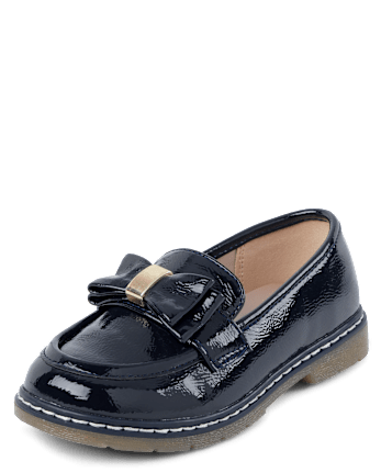 Girls Bow Loafers - Campus Cuties