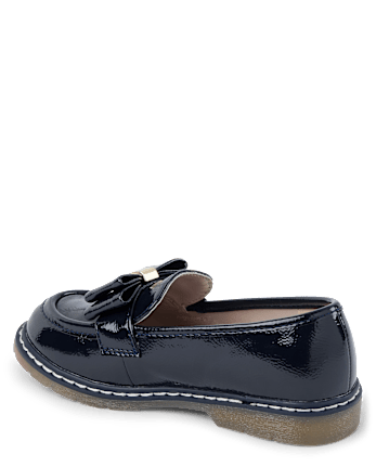 Girls Bow Loafers - Campus Cuties