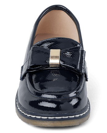 Girls Bow Loafers - Campus Cuties
