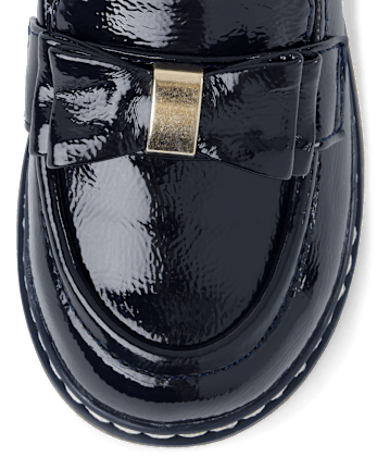 Girls Bow Loafers - Campus Cuties