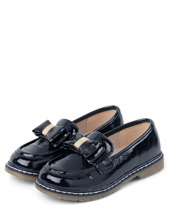 Girls Bow Loafers - Campus Cuties