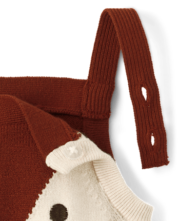 Baby Boys Fox Sweater Overalls 2-Piece Outfit Set - Homegrown by Gymboree
