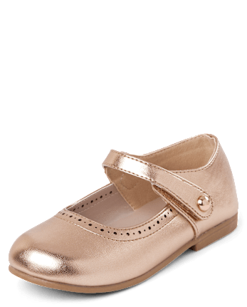 Girls Metallic Ballet Flats - Little Essentials