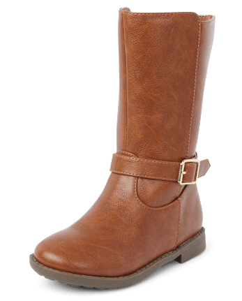 Girls Buckle Tall Boots - Little Essentials