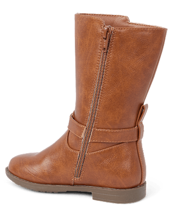 Girls Buckle Tall Boots - Little Essentials