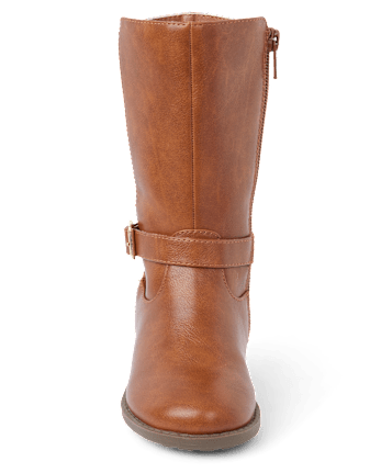 Girls Buckle Tall Boots - Little Essentials