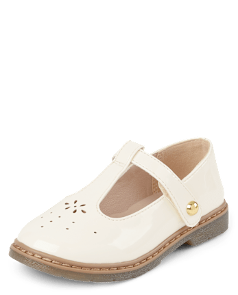 Girls Perforated T-Strap Mary Jane Shoes - Magical Meadows