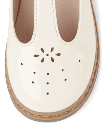 Girls Perforated T-Strap Mary Jane Shoes - Magical Meadows