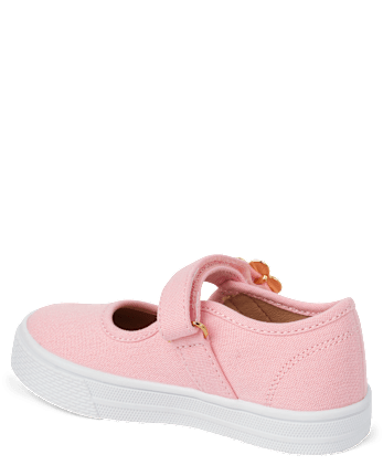 Girls Floral Buckle Mary Jane Shoes - Campus Cuties