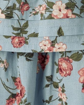 Girls Floral Pleated Tiered Dress - Highland Hills