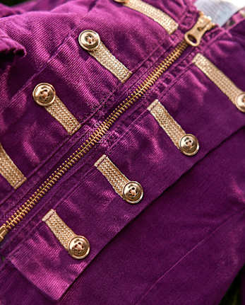 Veste boutonnée en velours côtelé pour fille - Magical Meadows