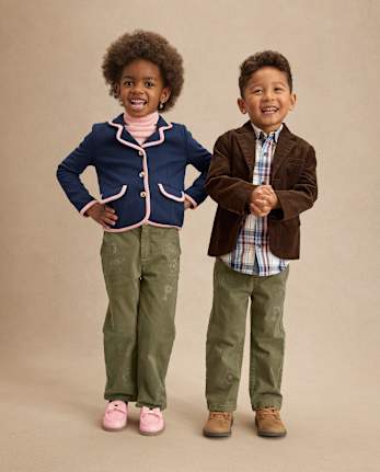 Pantalon chino ample style universitaire pour enfant - Campus Cuties