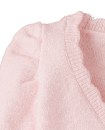 Gilet cache-cœur à nœud pour fille - On Pointe