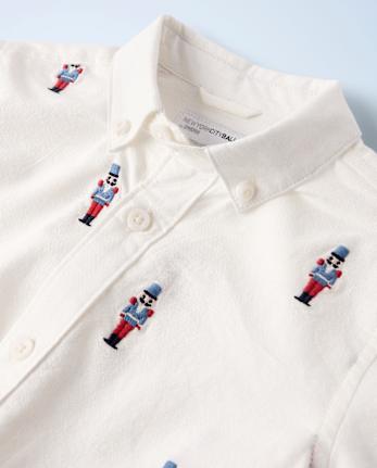 Boys Embroidered Nutcracker Oxford Button Up Shirt - New York City Ballet by GYMBOREE