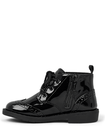 Boys Lace Up Boots - Royal Christmas