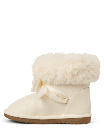 Girls Bow Chalet Boots - Little Essentials