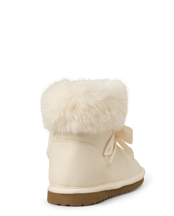 Girls Bow Chalet Boots - Little Essentials