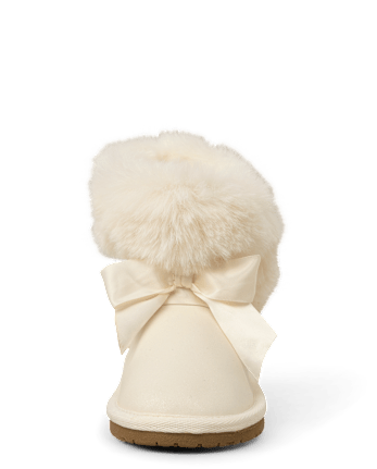 Girls Bow Chalet Boots - Little Essentials