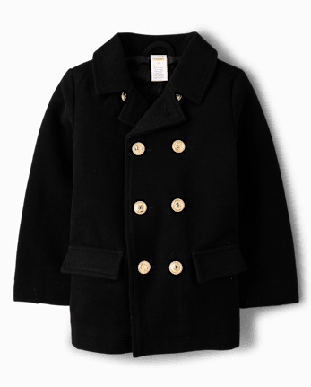 Boys Peacoat - Royal Christmas