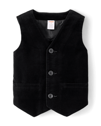Boys Velvet Vest - Royal Christmas