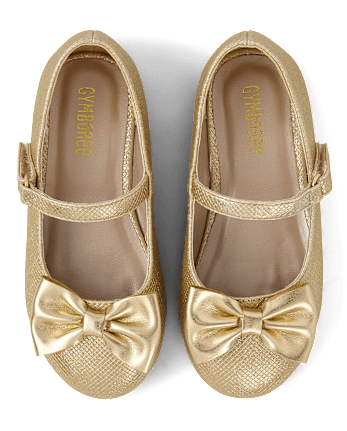 Girls Sequin Bow Ballet Flats - Royal Christmas