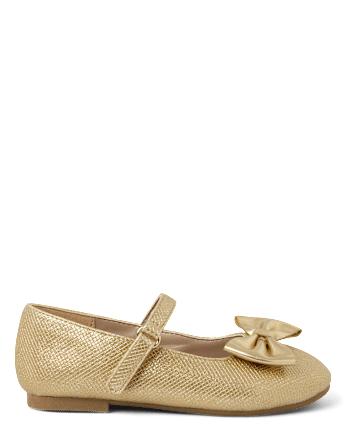 Girls Sequin Bow Ballet Flats - Royal Christmas
