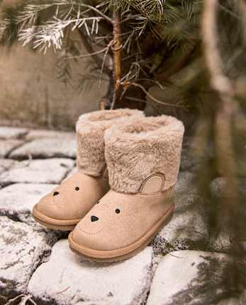 Bottes de neige brodées pour enfants - First Frost