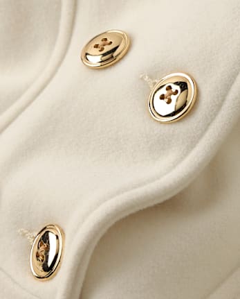 Girls Hooded Coat - Royal Christmas