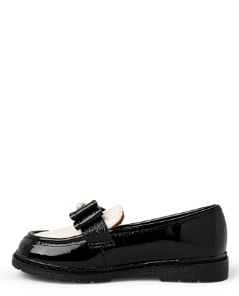 Girls Bow Loafers - Petit Paris