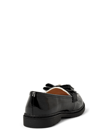 Girls Bow Loafers - Petit Paris