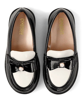 Girls Bow Loafers - Petit Paris